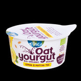 Oat dessert with lemon juice and matcha tea, lactose-free, organic 140 g - ETHICA